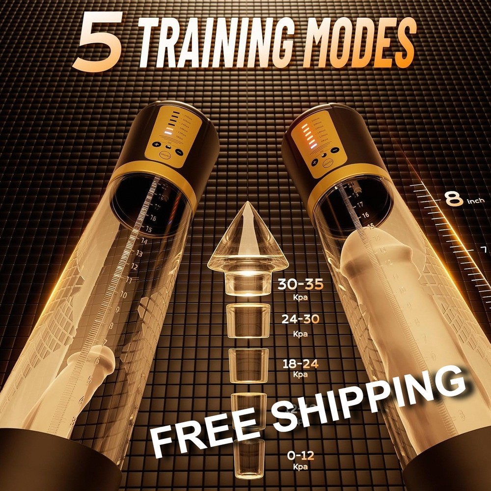 Premium Automatic Penis Pump 5 Training Modes High Quality Men Erection Device