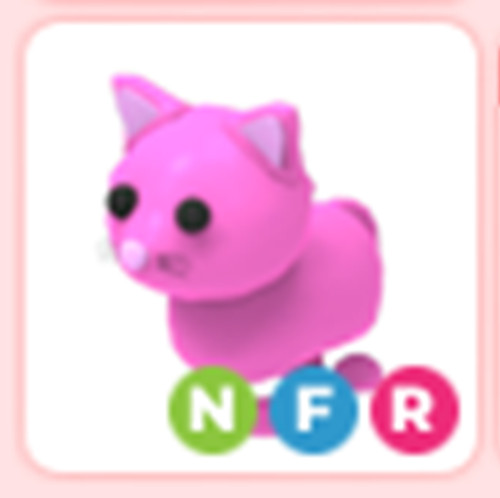 Neon Pink Cat - Adopt right now