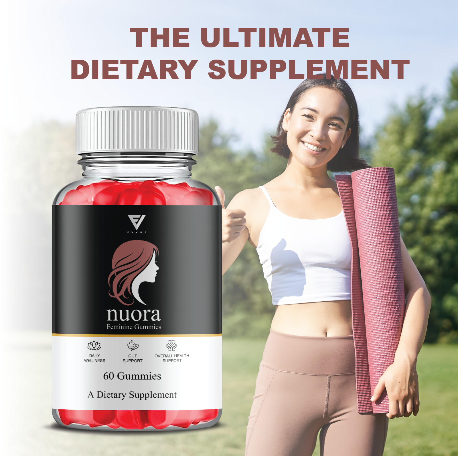 Nuora Feminine Gummies, Nuora Feminine Health Support (60 Gummies)