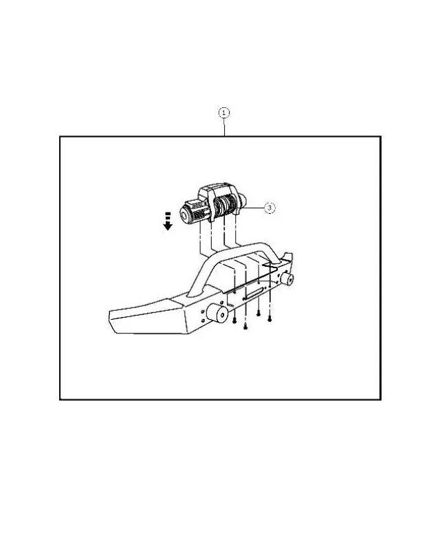 Genuine Mopar Winch Accessory Kit 68025362AB