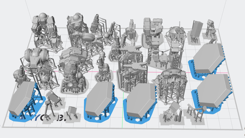 3d Printed House Kurita 3056 Battletech Proxy Lance with Bases and Basing Bits