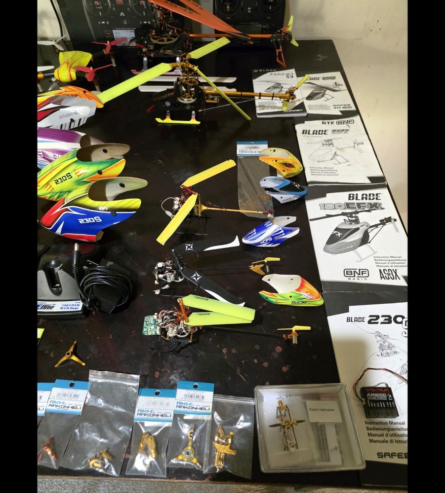 Blade RC helicopters used
