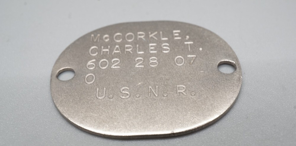 Pre-WWII Navy Naval Dog Tag RARE NO TETANUS DATE