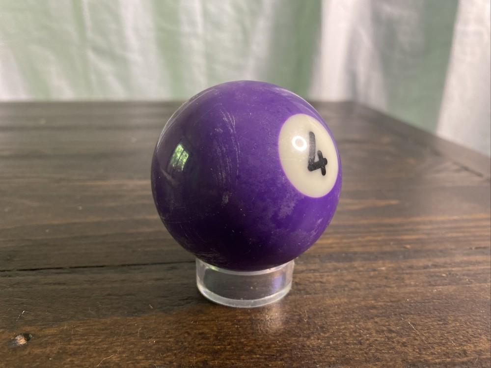 Vintage pool billiards REPLACEMENT BALL number 4 Solid