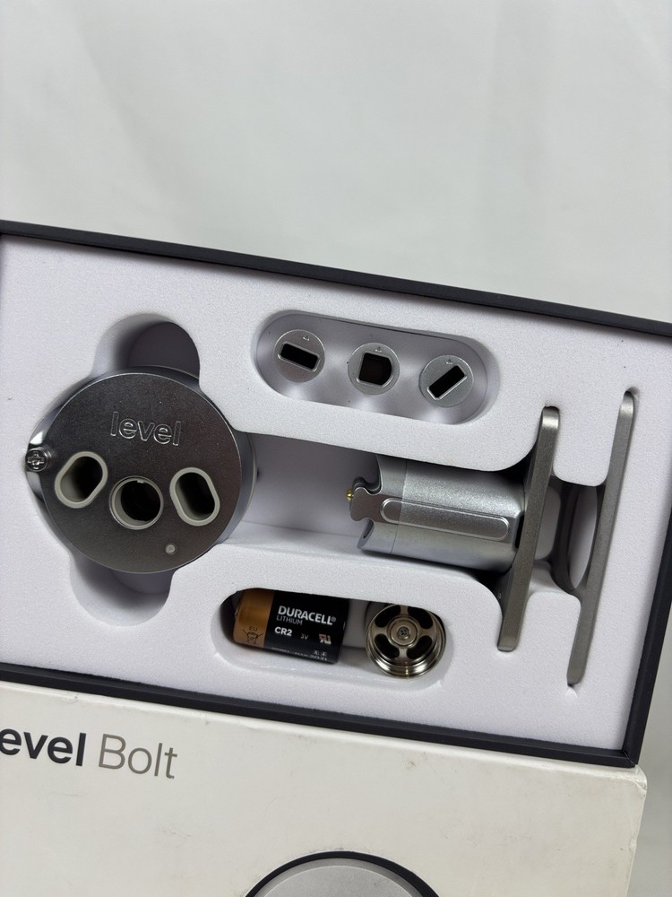 Level Bolt C-D11U A3 Keyless Entry Bluetooth Smart Lock Deadbolt, Satin Chrome