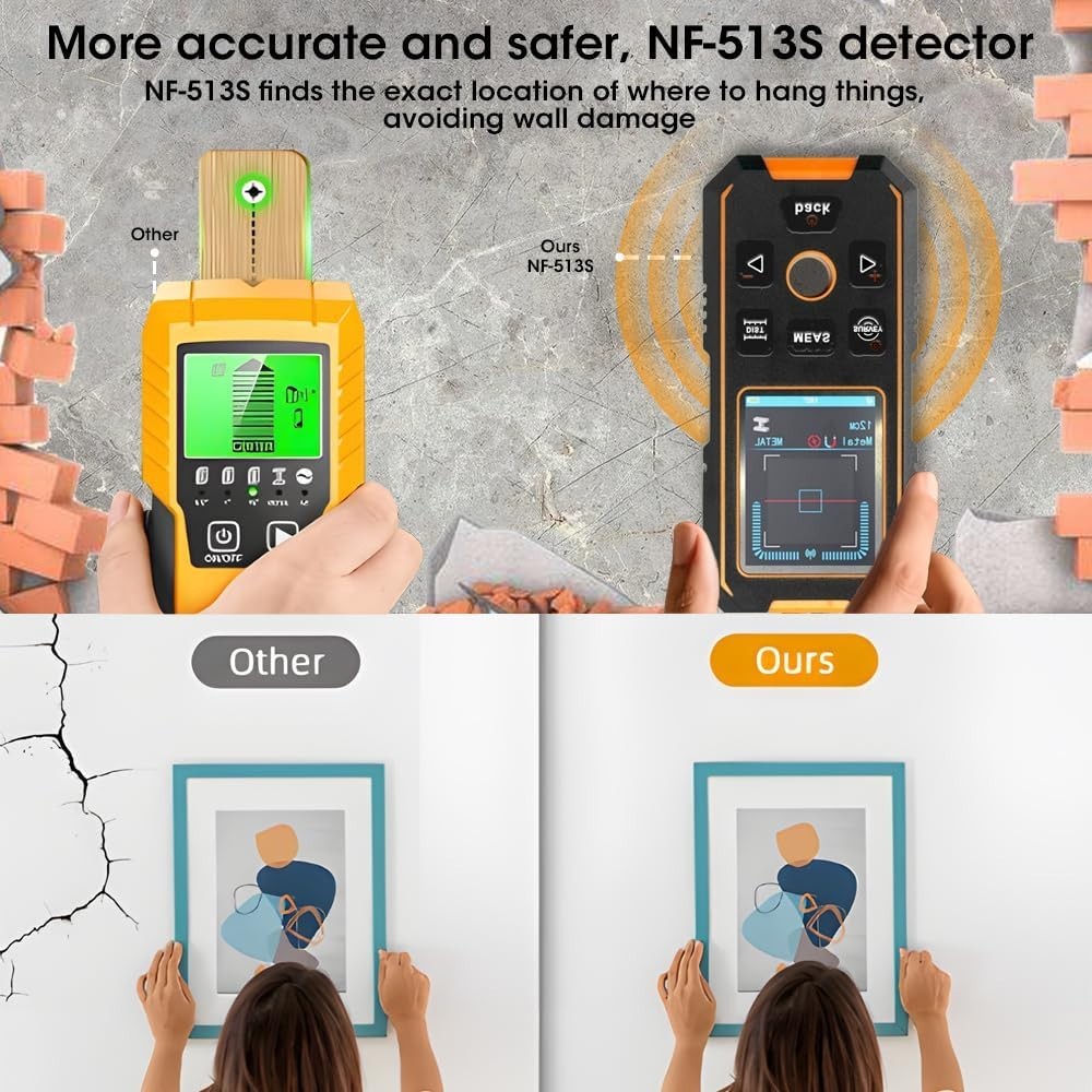 Noyafa Stud Finder Wall Scanner, 5-in-1 Wall Detector with Smart Sensor