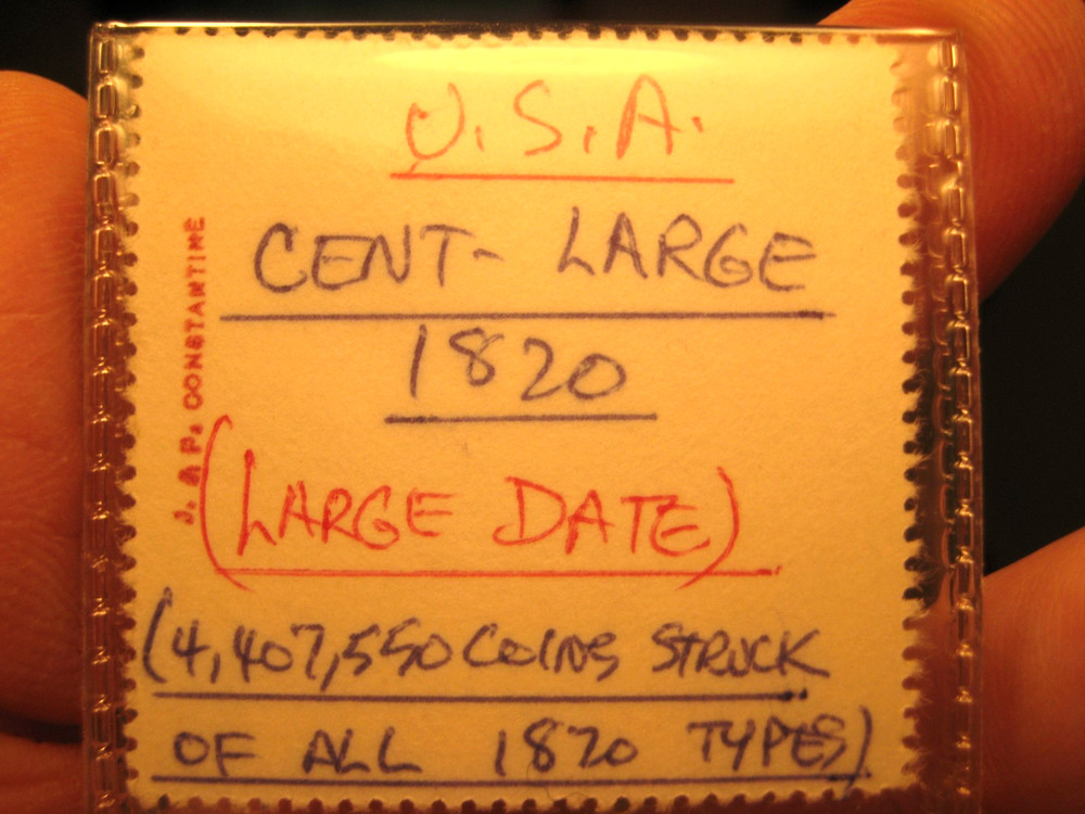 1820 LARGE CENT