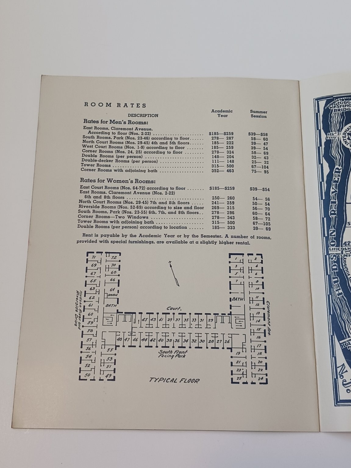 c1930s International House NYC Brochure Guide Student Accommodations New York