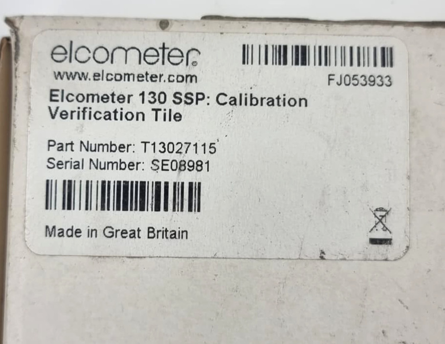 ELCOMETER T13027115 Calibration Verification Tile