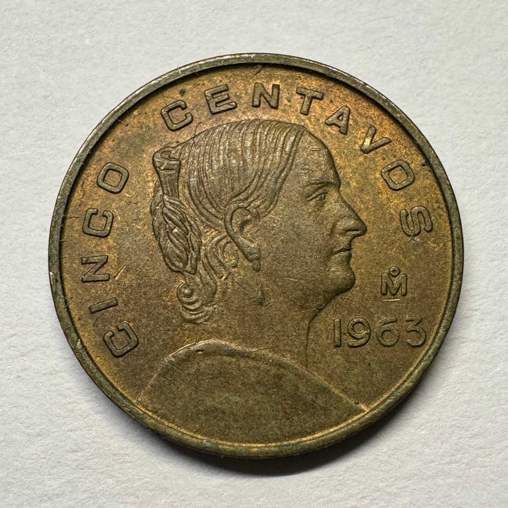 1963 Mexico 5 Centavos - Beautiful Coin - #B-088