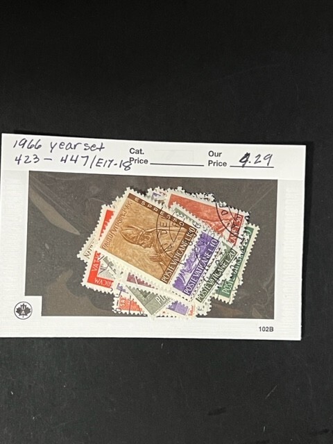 Vatican 1966 year set used (423-447/E17-18)