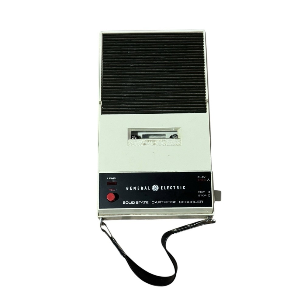Vtg General Electric Model 8320 Solid State Cartridge Recorder Tested Works