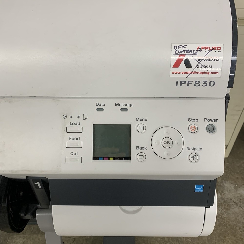 Canon iPF830 RMC-K10421 Wide Format Plotter Tested