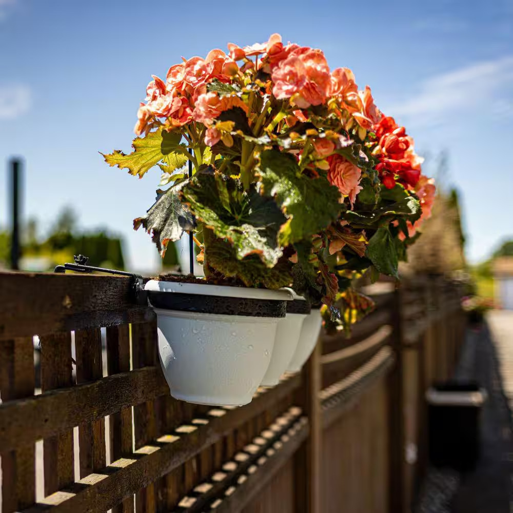 3-Ring Adjustable Railing Steel Pot Holder