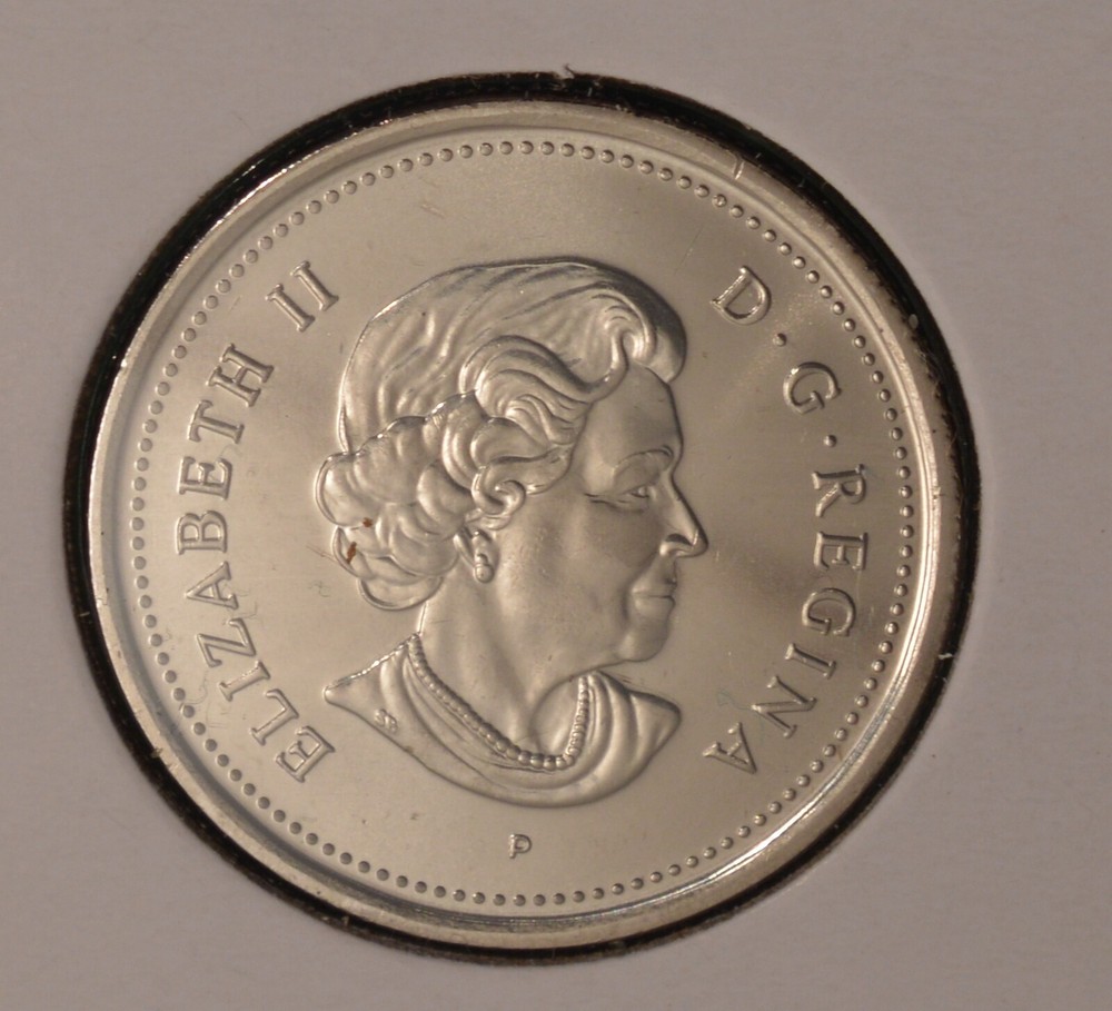 2005P Canada 25 Cent - Caribou - Uncirculated