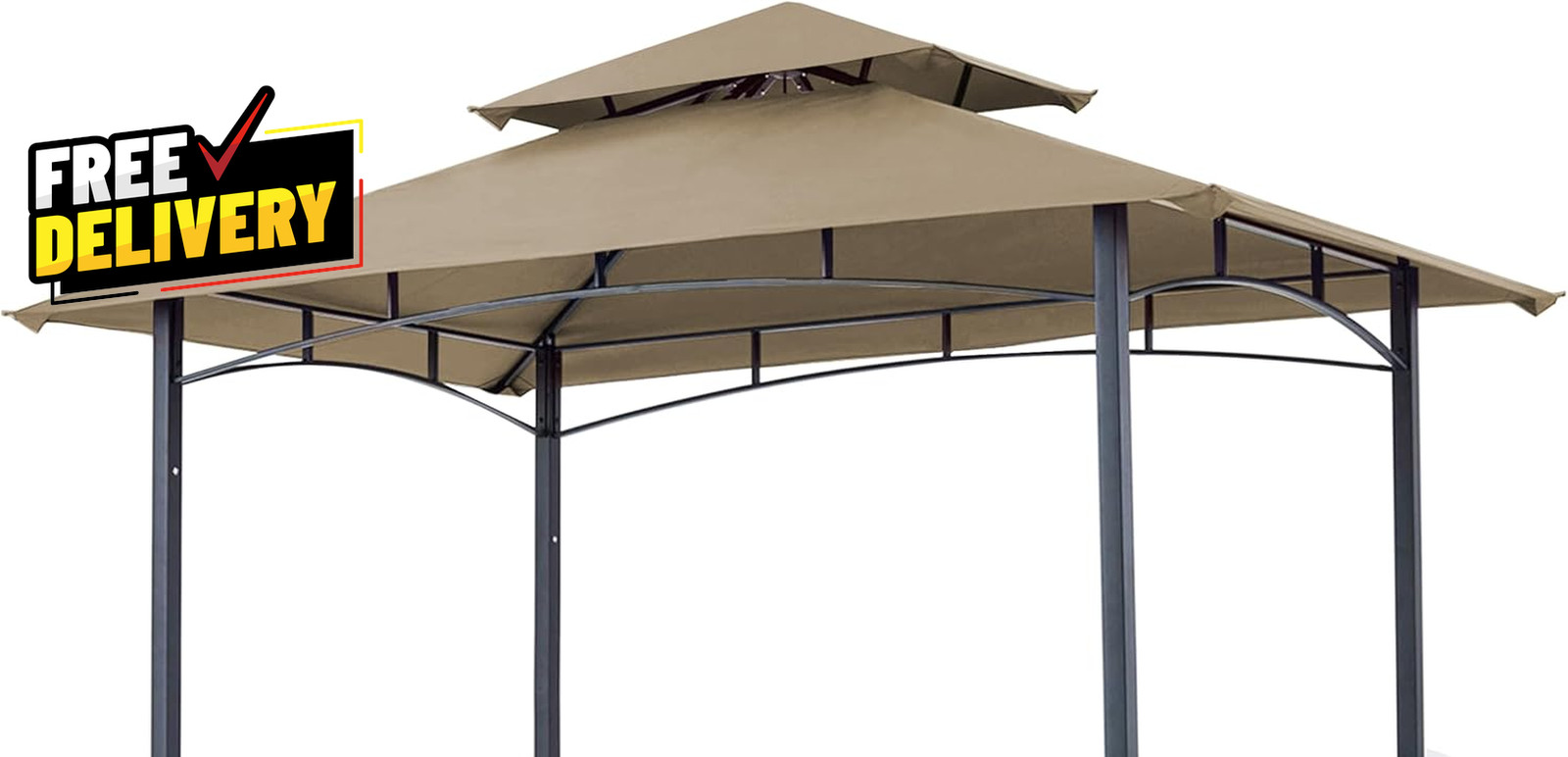 Replacement Canopy Grill BBQ Gazebo Roof Top for Gazebo Model L-GZ238PST-11 Only
