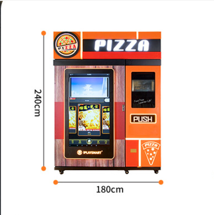 Smart Touch Screen Pizza Vending Machine Commercial Fully Automatic Outdoor
