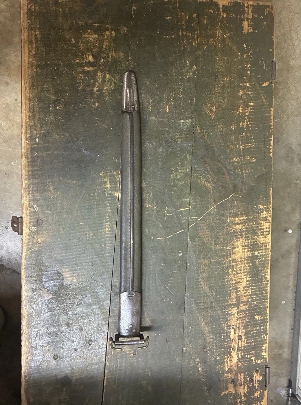 All Original WWI US Model 1917 Bayonet Scabbard Jewell 1918 Sheath Stamped MS