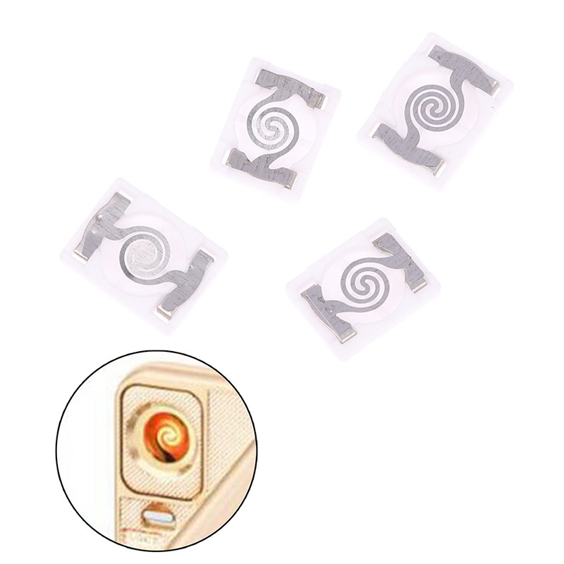 2pcs Replacement Ceramic Chip Heating Head For USB Electronic Lighter DIY Repair
