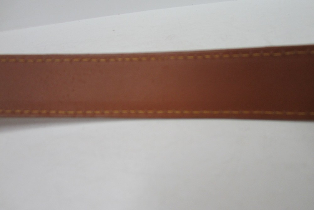 GENUINE CROCODILE BELTS, COGNAC
