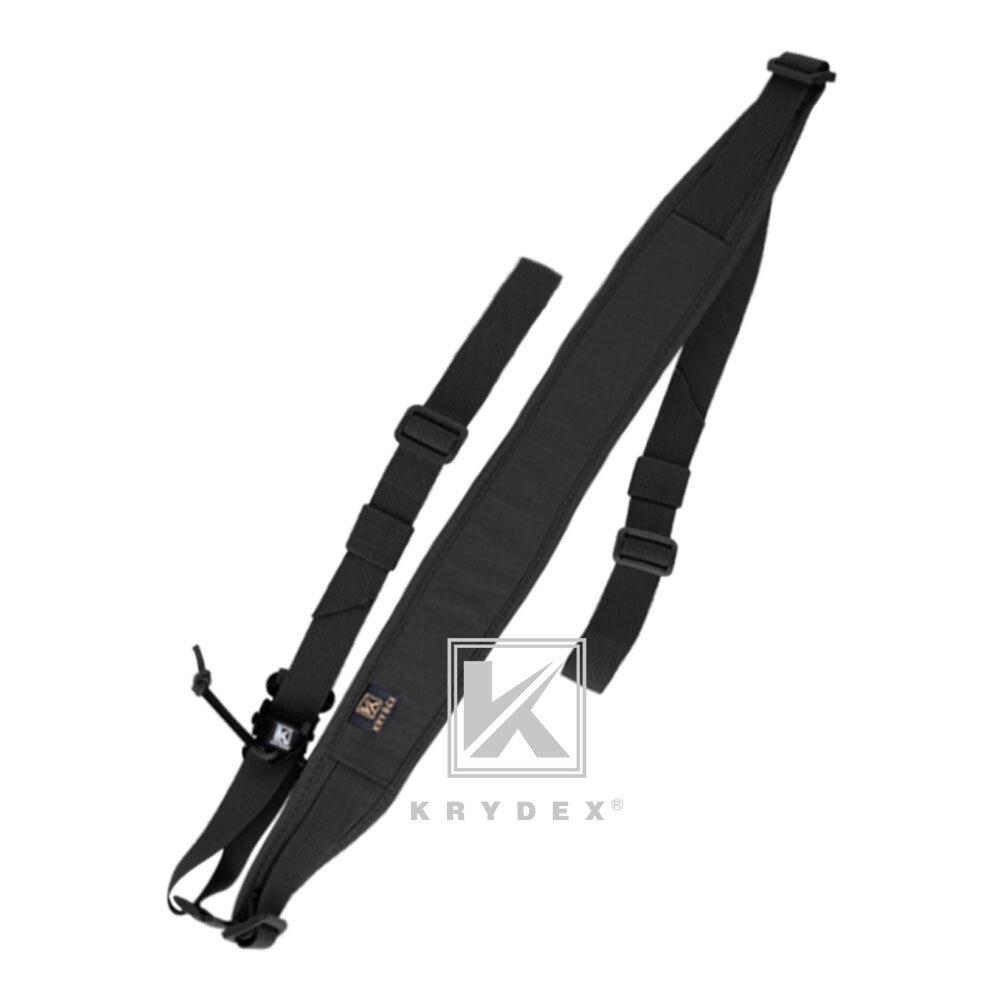 KRYDEX Tactical Sling Strap Modular Slingster Pull Tab 2Point Quick Adjust Black