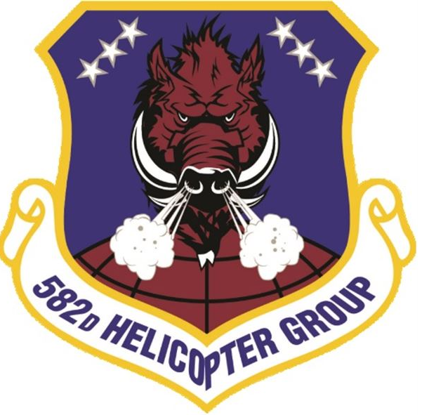 USAF 582 Helicopter Group Self-adhesive Vinyl Decal