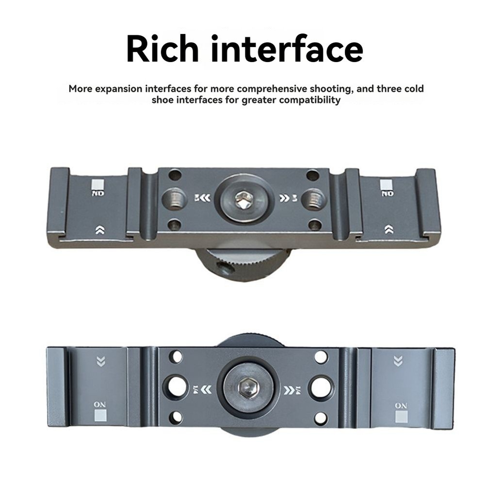 Cold Shoe Mount Adapter ExtensionBar Bracket Stand for Camera MobilePhone3421