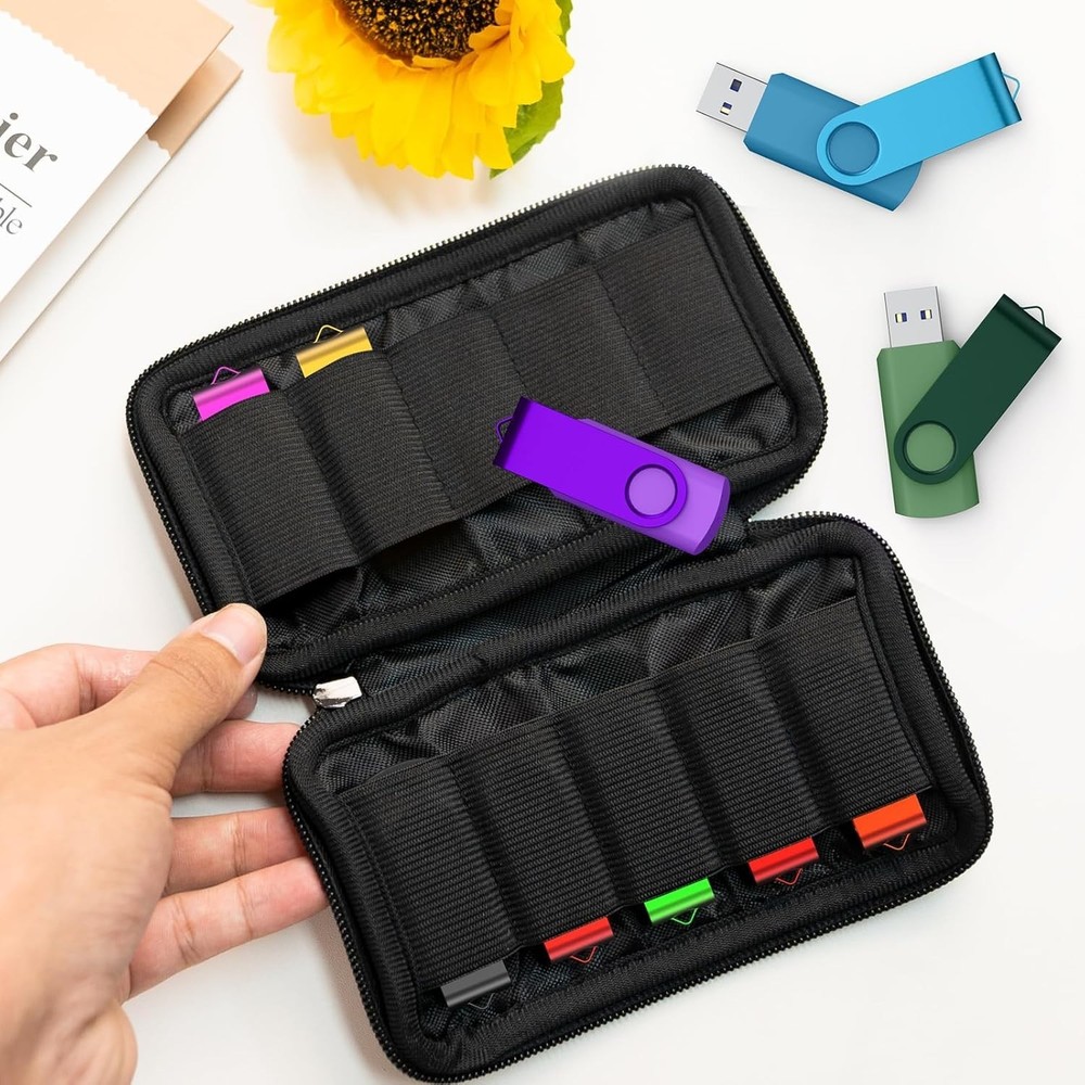 Flash Drive Case USB Storage Case USB Holder Storage Bag for USB Flash Drive US.