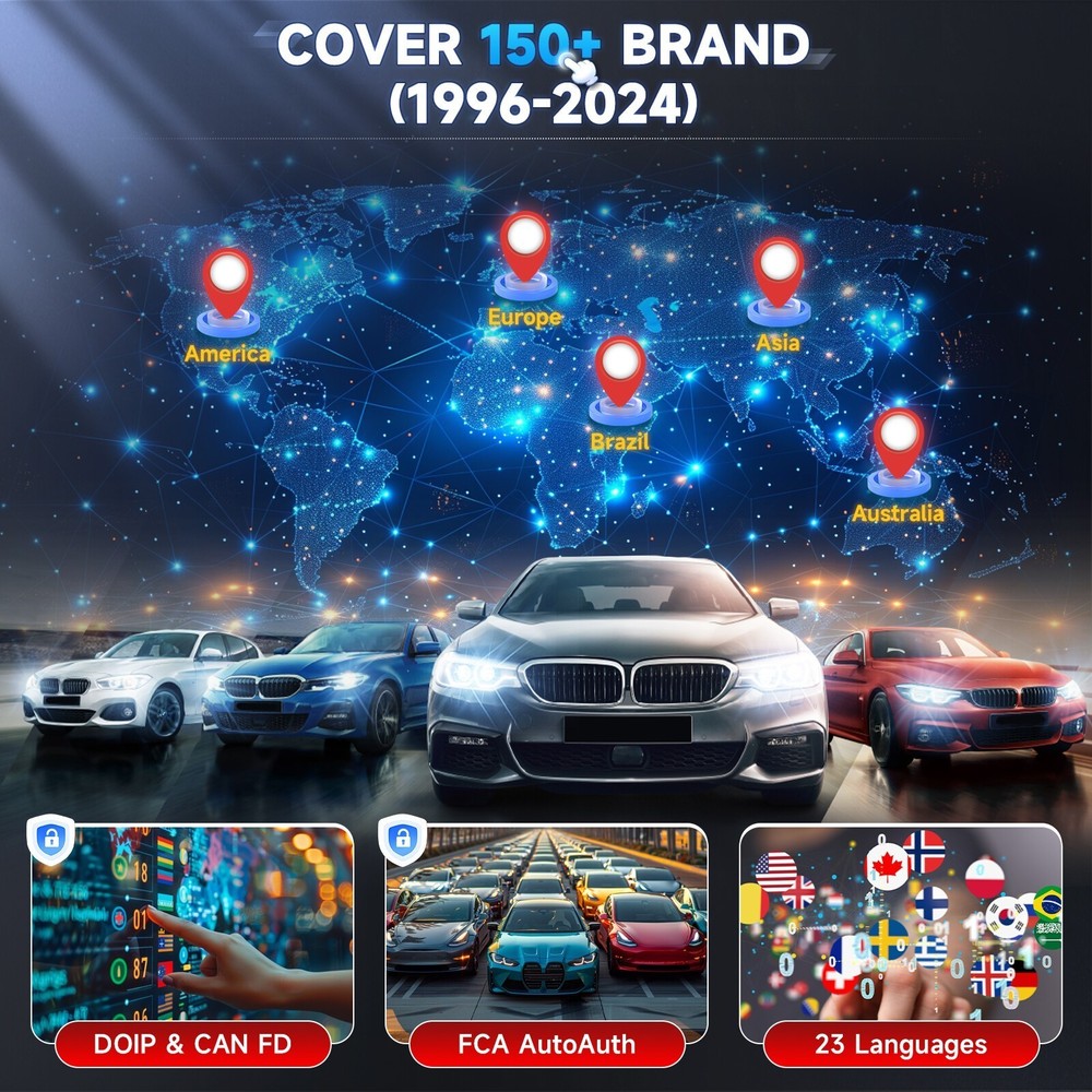LAUNCH X431 PRO STAR& TPMS Tool Bidirectional Diagnostic OBD2 Scanner ECU Coding