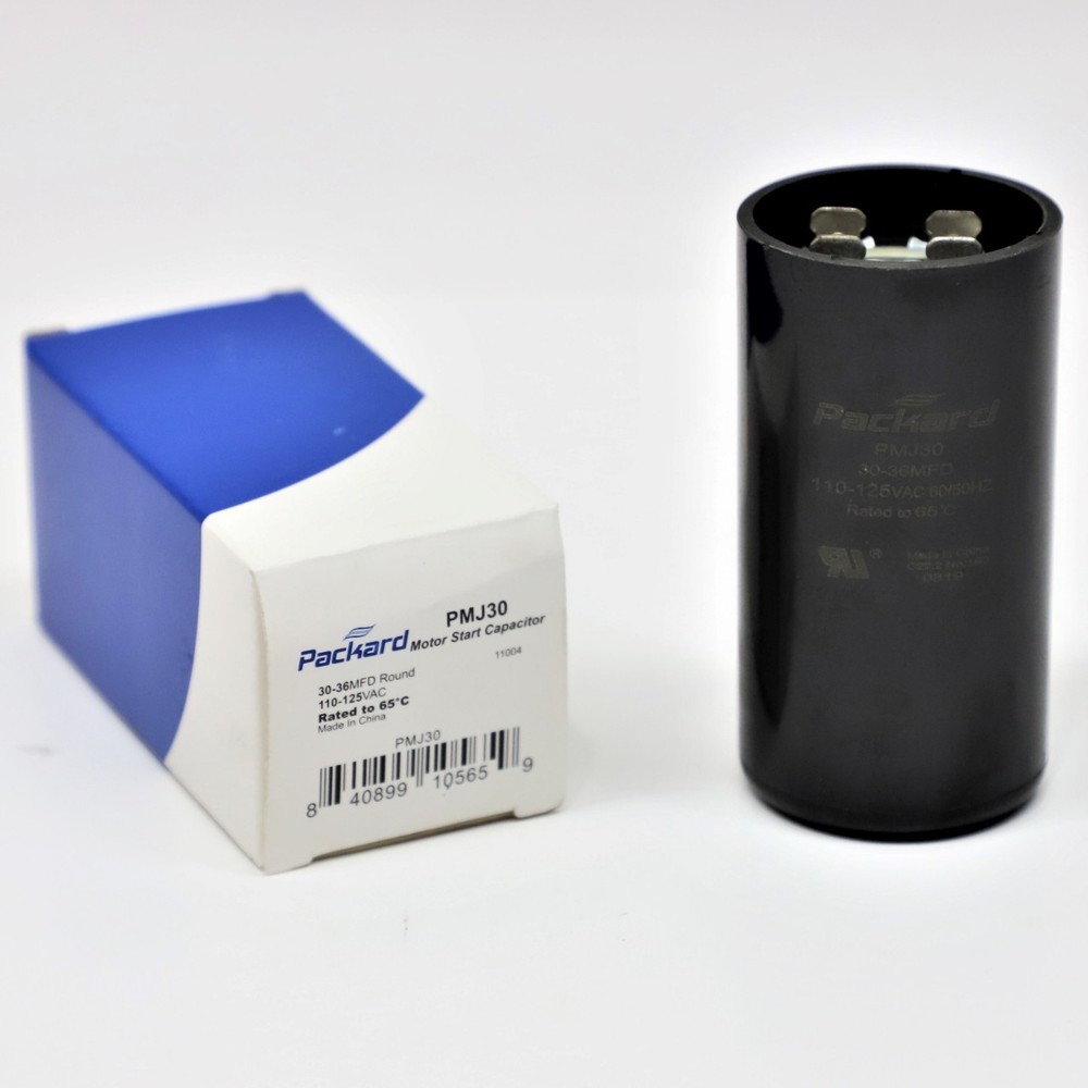 Packard PMJ30 Motor Start Capacitor 30-36 MFD UF / 110-125 VAC