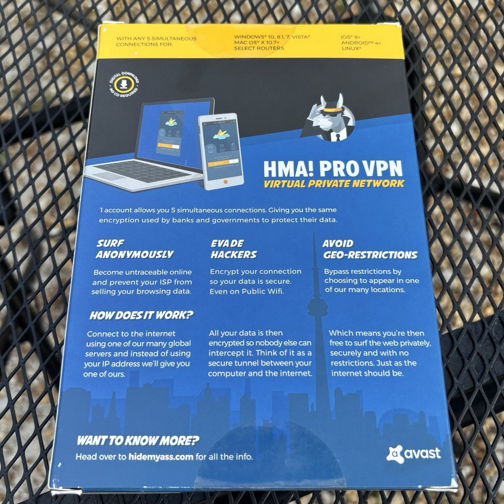 HMA! Pro VPN 1 Year Subscription