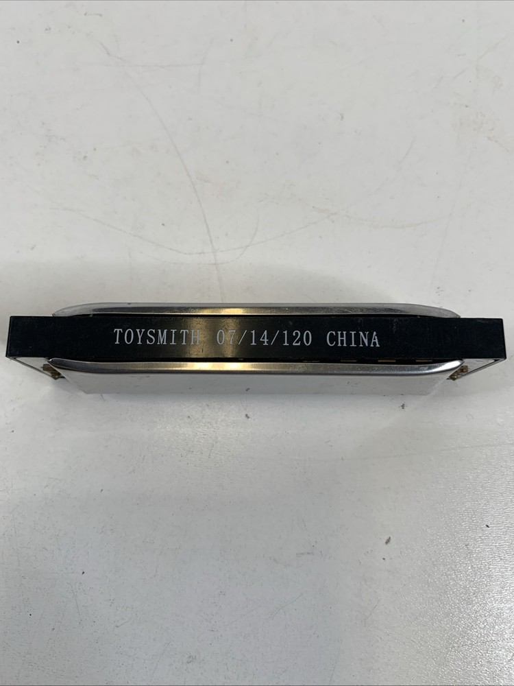 Harmonica 4" 10 hole Silver With Black