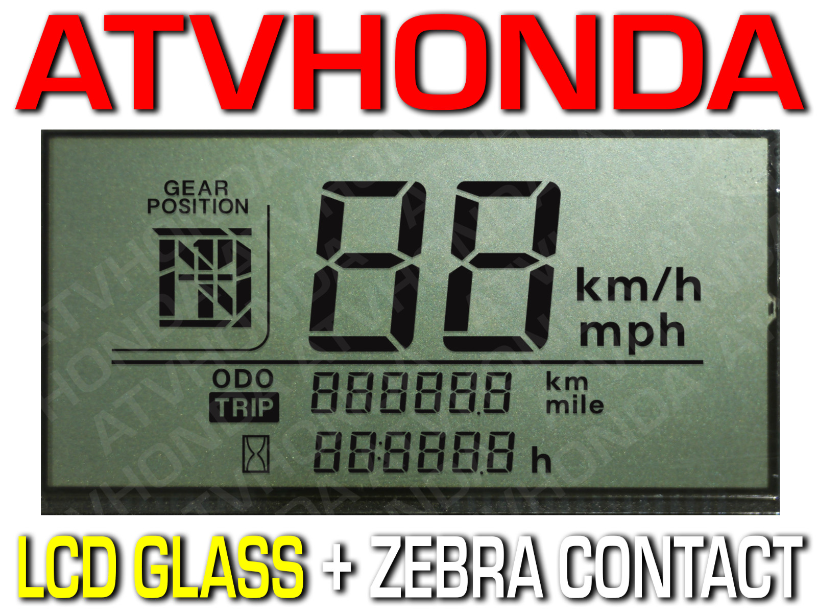 2003-2005 Honda Rancher TRX350 TE ES Speedometer Display LCD Glass 37200-HN4-A71