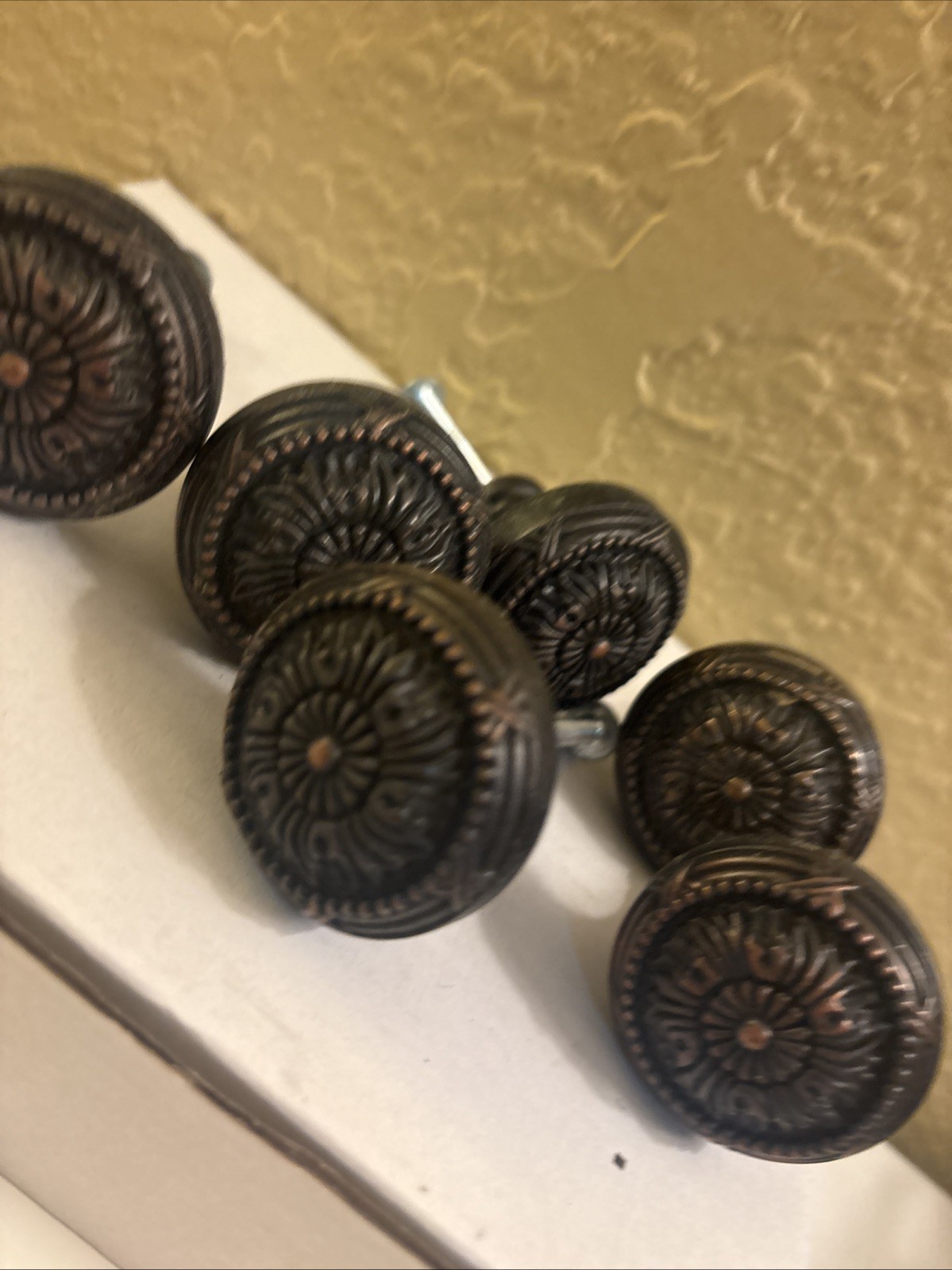 6 Edwardian  VICTORIAN  Solid DRESSER DESK DRAWER KNOB  Older Boho (d1