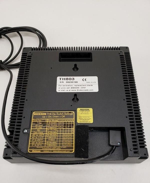 Dickson TH803 Temperature & Humidity Chart Recorder – 8" Rotary Chart