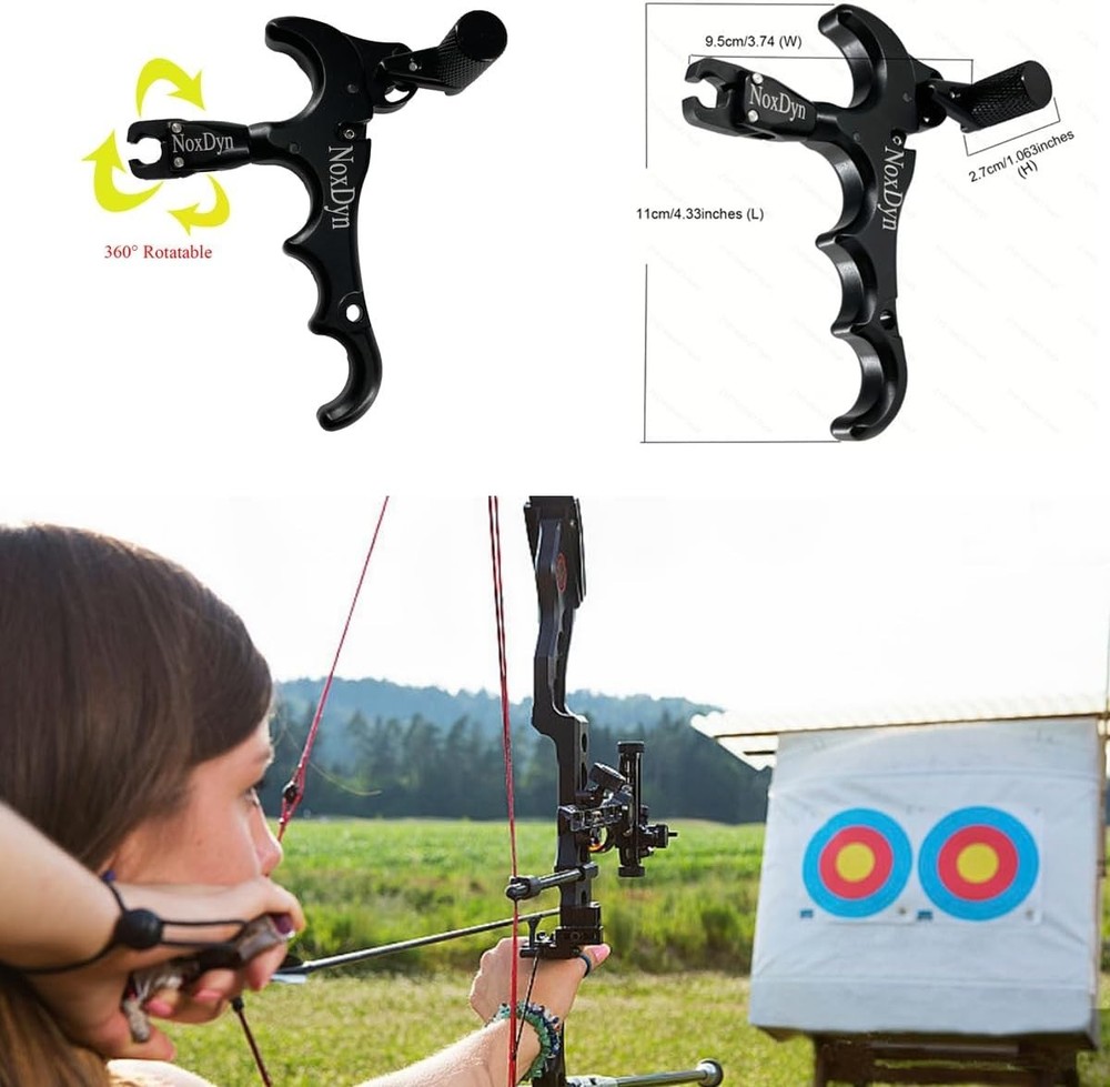 360° Rotatable Thumb Release for Compound Bow