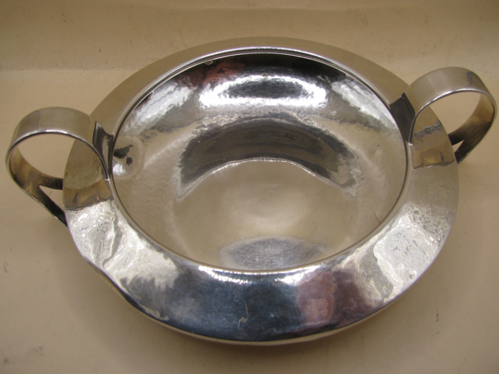 Birmingham 1906 Sterling Silver Arts & Crafts LIBERTY & CO Twin Handle Bowl