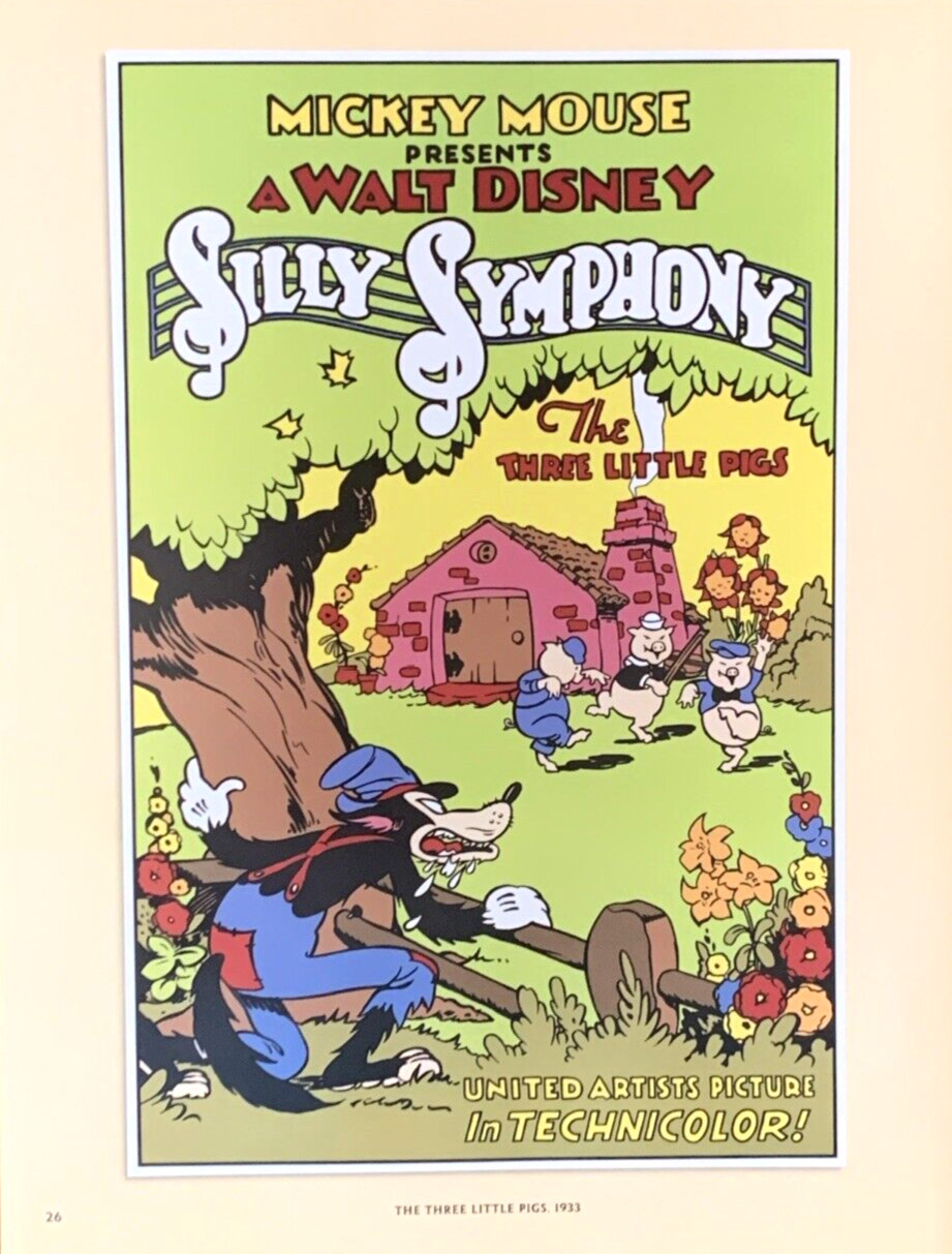 Mickey Mouse Silly Symphony 1932 Just Dogs Movie Walt Disney United Artist #0031