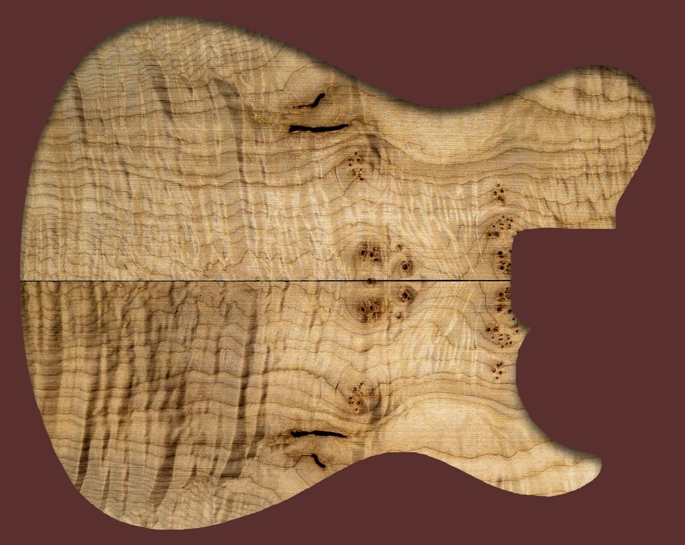 Figured Maple Guitar Top (M1016)
