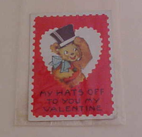 US VALENTINE  HAT MOVES 1920's  PUPPY