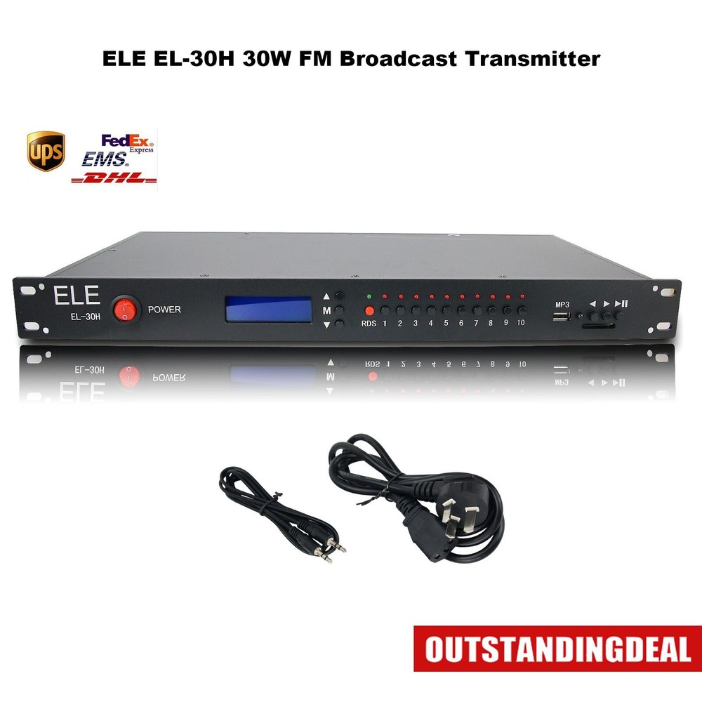 ELE EL-30H 30W FM Broadcast Transmitter FM Transmitter w/ RDS & Power Amp Module