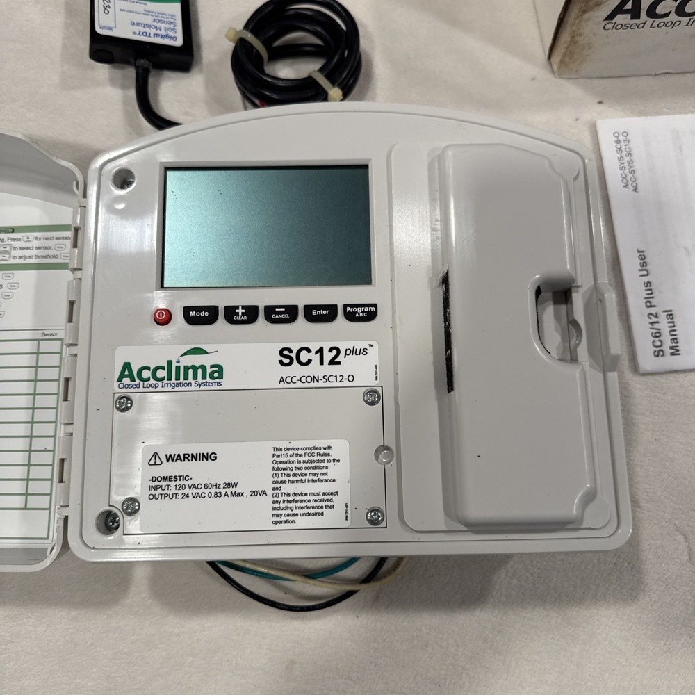Acclimate Closed Loop Irrigation System S12 Plus 12 Zone Irrigation