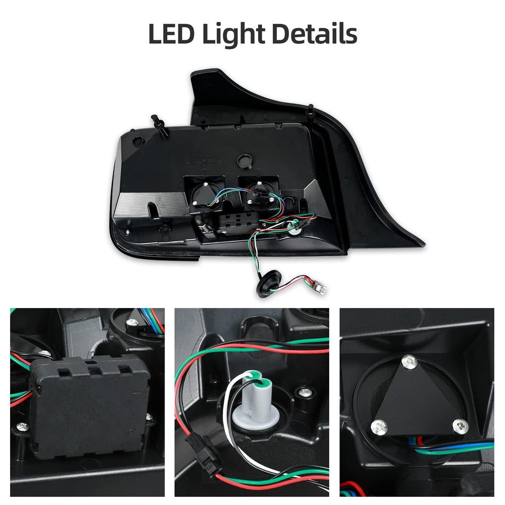 LED Smoked Tail Light for Mustang 2005-2009 Pair