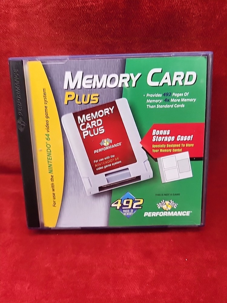Nintendo 64 Memory Card Plus with Case - READ