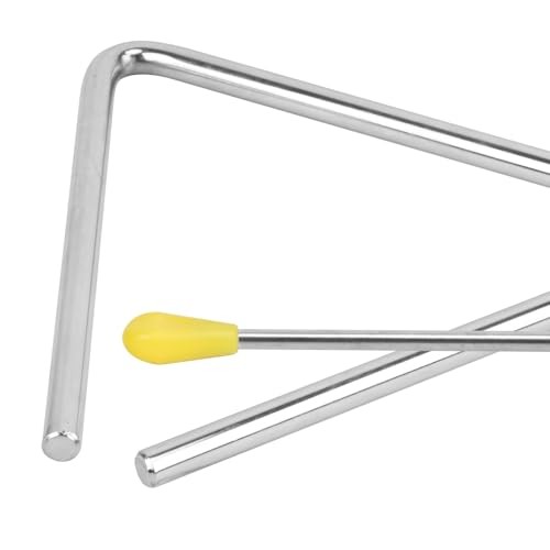 20 PCS 6 Inch Triangle Musical Percussion Instruments, Triangle Instrument