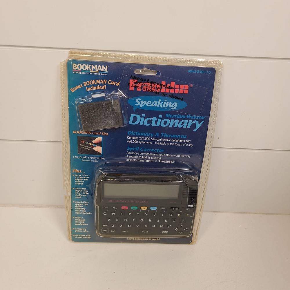 Franklin Speaking Merriam Webster Dictionary,MWS-840PLUS
