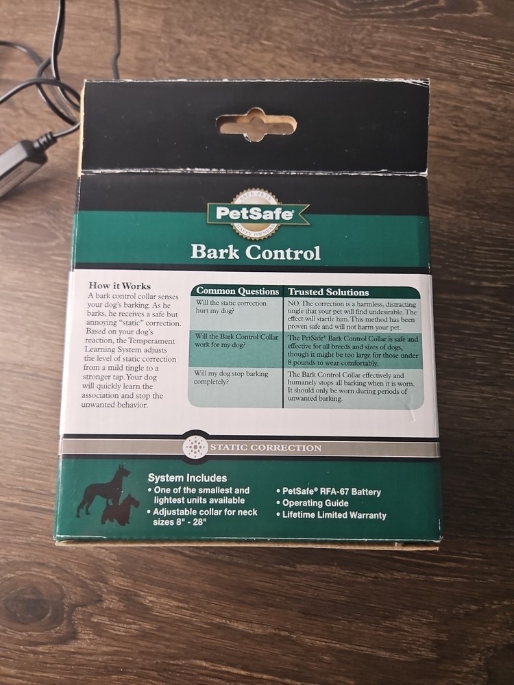PetSafe Bark Control Static Dog Collar Stop Medium Large Dogs PBC-302