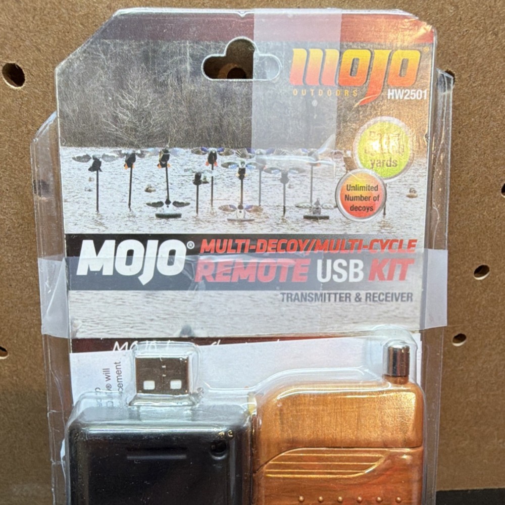 MOJO Outdoors HW2501 Multi-Decoy Remote Kit Transmitter Receiver 60 Yard Range
