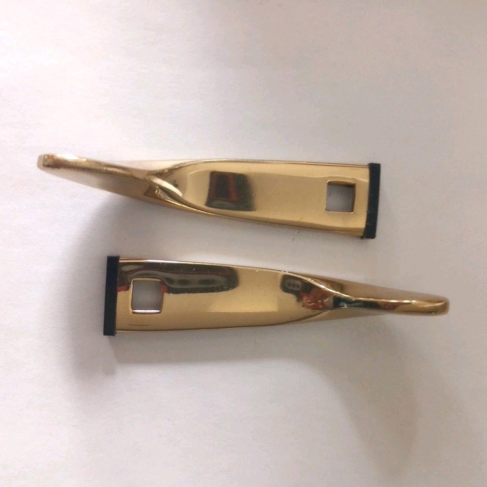 2 Andersen Window Lock Handle For Perma Shield Window Bright Brass (3 1/8") NOS