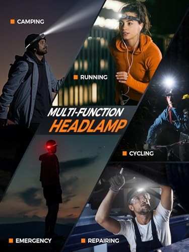 MHHeadlamp Rechargeable, Intelligent Multifunctional Headlight Pack 1 1 Pack